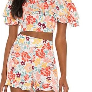 BCBG Floral Crop Top NWT